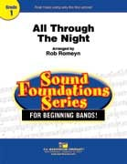 All Through the Night Concert Band sheet music cover Thumbnail